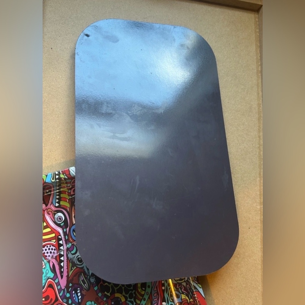 Metal Trays with PCV Soft Magnetic Lid Trippy Rolling Tray with Lid Home Storage - Picture 5 of 9